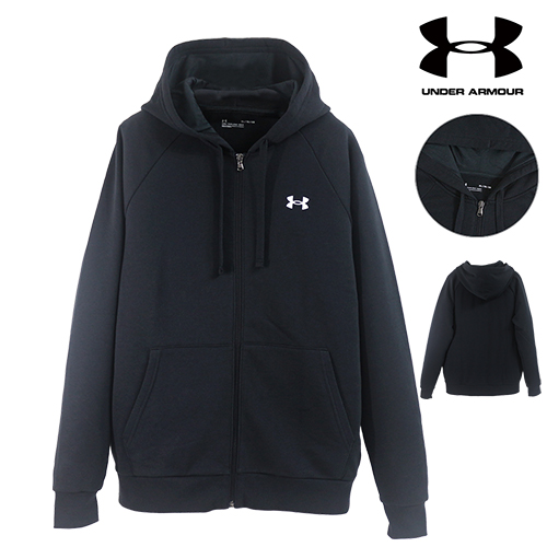 [  100] Ƹ  ̹ ư Ǯ ĵ 1357106-001   ĵ  Ƿ [UNDER ARMOUR UA MEN RIVAL COTTON FZ HOODIE]  ǰ θ  YENAM