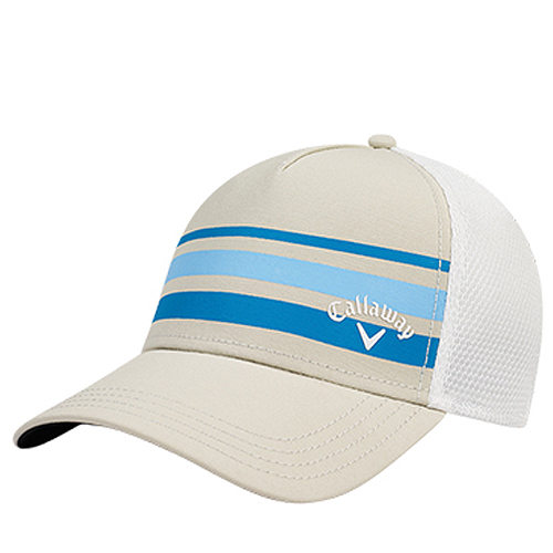 Ķ Ʈ ޽  ĸ [US ] : L/XL(ѷ 58–59cm) īŰ/ȭƮ  [Callaway Stripe Mesh Cap 2017 Golf Hat Khaki/White ]  ǰ θ  YENAM